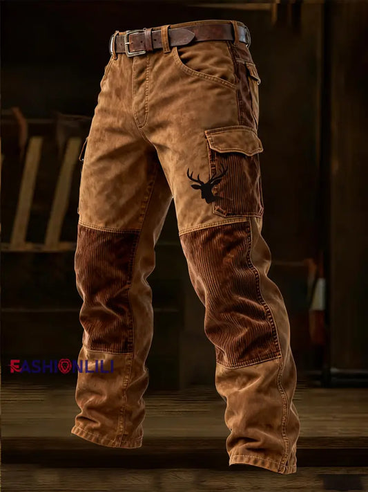 Men’s Retro Business Style Casual Work Trousers A / S