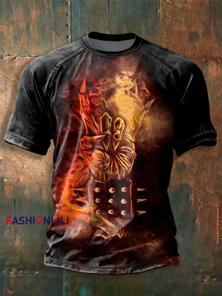 Men’s Rock Music Inspired T-shirt As picture / S