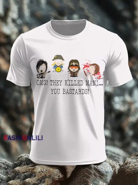 Men’s Roses Music Lover Lemon Printed T-shirt White / S