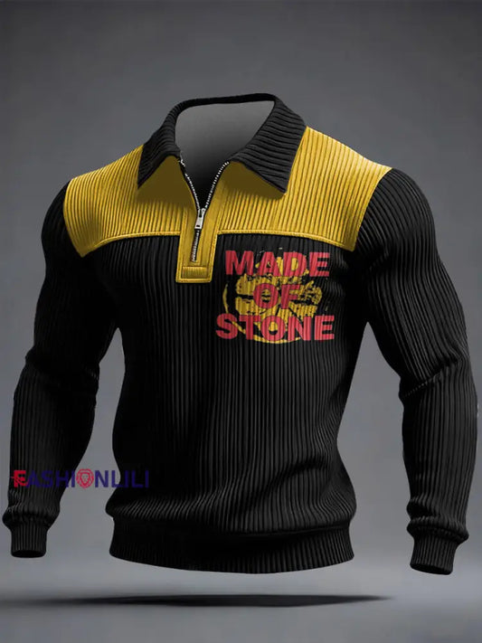 Men’s Roses Music Lover Printed Sweatshirt Black / S