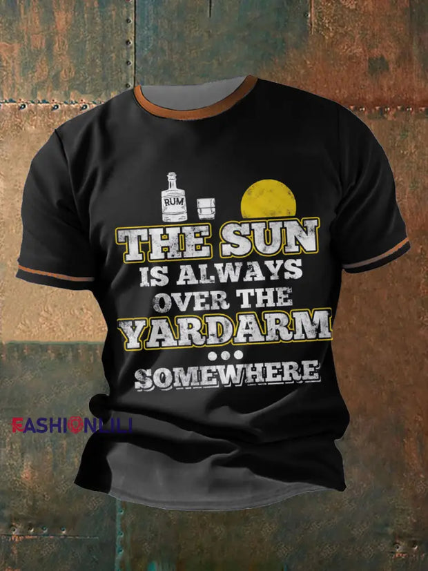 Men’s Royal Navy Veteran Rum Printed T-shirt Black / S