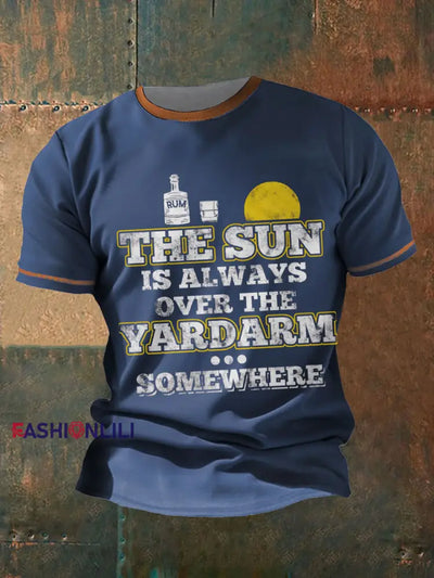 Men’s Royal Navy Veteran Rum Printed T-shirt Navy Blue / S