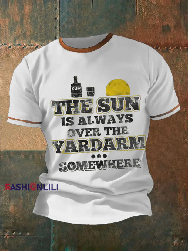 Men’s Royal Navy Veteran Rum Printed T-shirt White / S