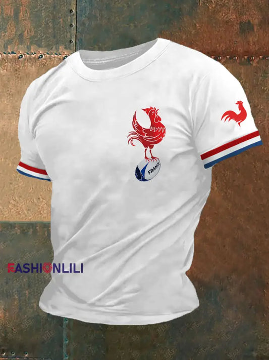 Men’s Rugby Lovers Casual Tee White / S