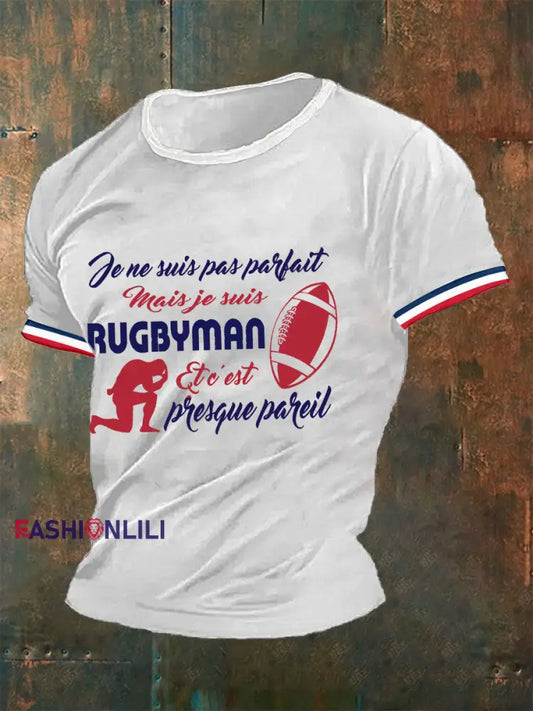Men’s Rugbyman Parfait Sur Short Sleeves T-shirt White / S