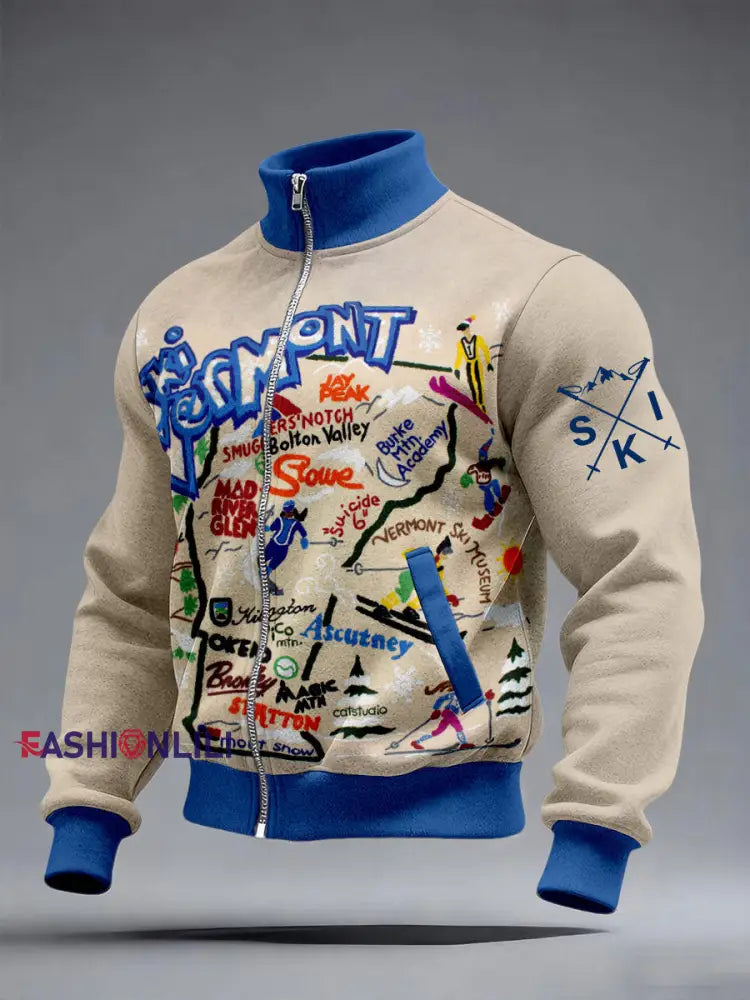 Men’s Santa Claus Ski Jackets Apricot / S