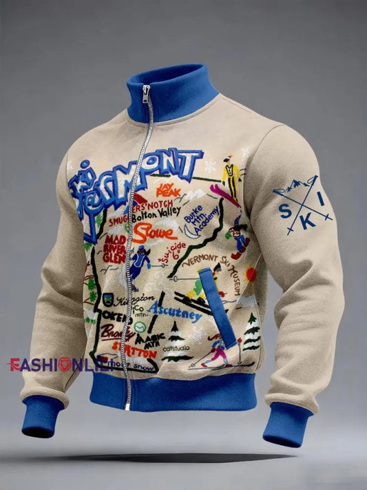 Men’s Santa Claus Ski Jackets Apricot / S