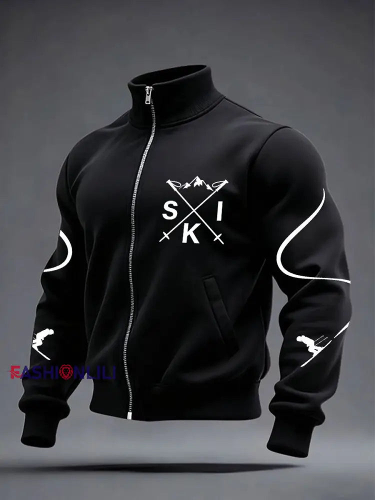 Men’s Santa Claus Ski Jackets Black / S