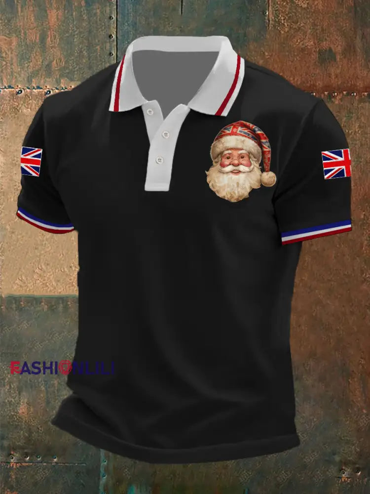 Men’s Santa Shirt Black / S