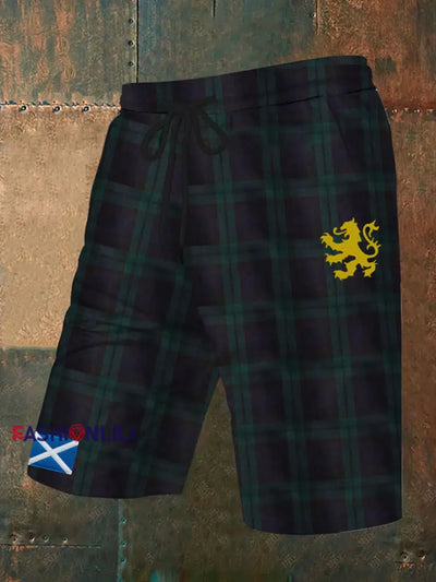 Men’s Scotland Flag Printed Shorts As picture / S