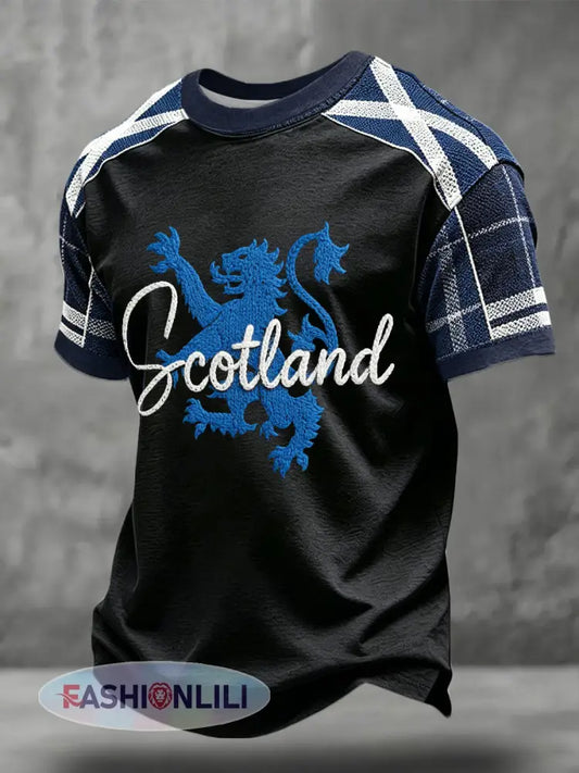 Men’s Scotland Football Lover Printed Sweatshirt - Black / S