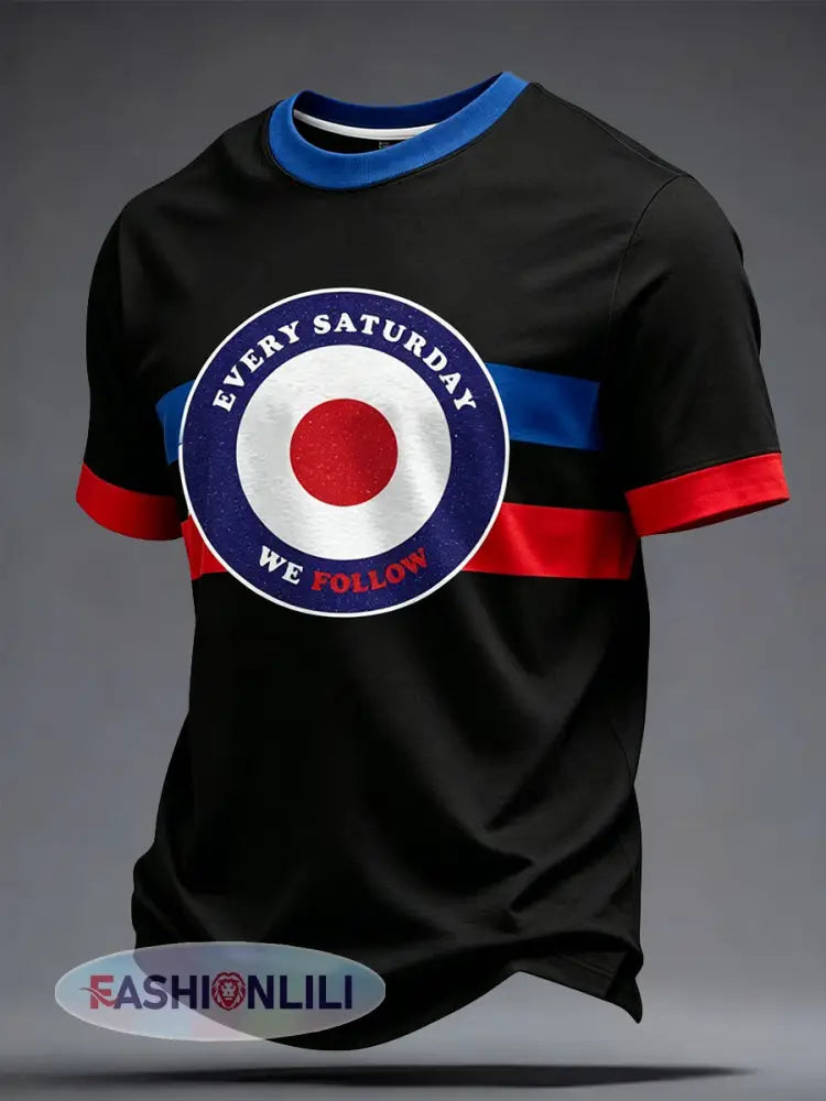 Men’s Scotland Football Lover Printed T-Shirt - Black / S