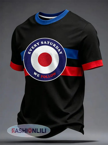 Men’s Scotland Football Lover Printed T-Shirt - Black / S