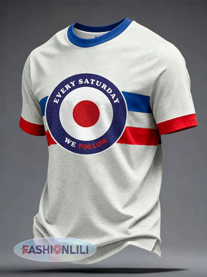 Men’s Scotland Football Lover Printed T-Shirt - Light Gray / S