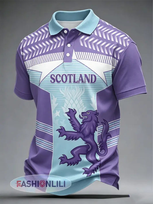 Men’s Scotland Printed polo shirt - As picture / S