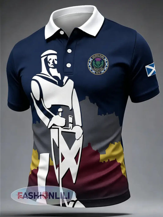 Men’s Scotland Printed polo shirt - As picture / S