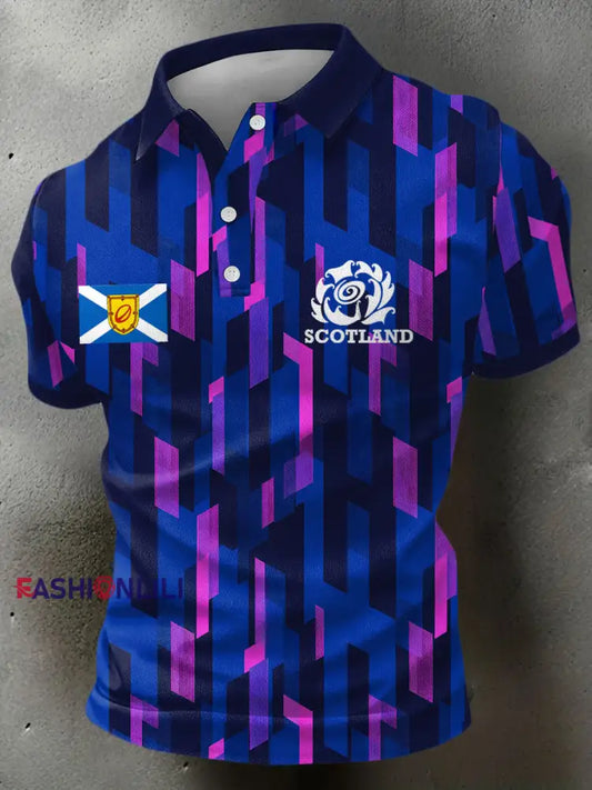 Men’s Scotland Rugby Lover Printed Casual Tops As picture / S