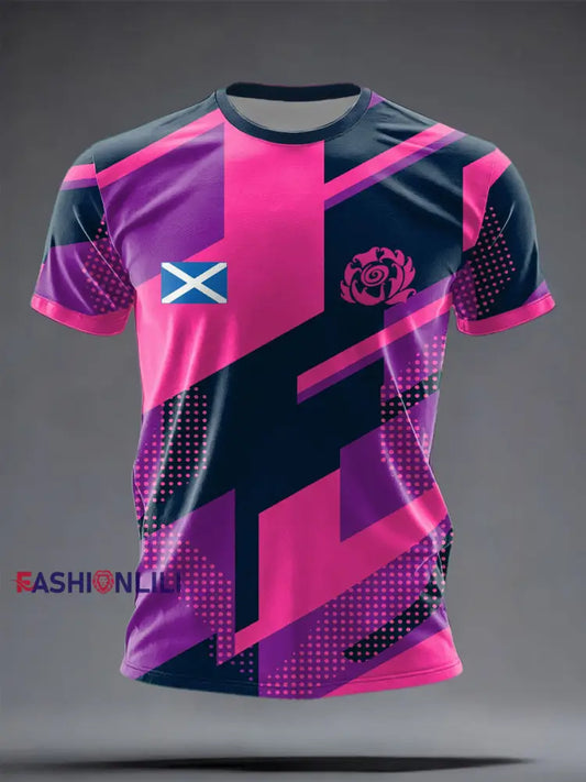 Men’s Scotland Rugby Lover Printed T-shirt As picture / S