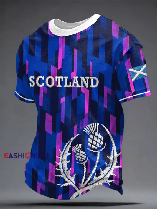 Men’s Scotland Rugby Lover Printed T-shirt As picture / S