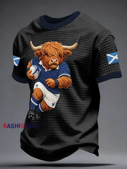 Men’s Scotland Rugby Lover Printed T-shirt Black / S