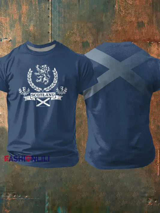 Men’s Scotland short sleeves t-shirt Navy Blue / S