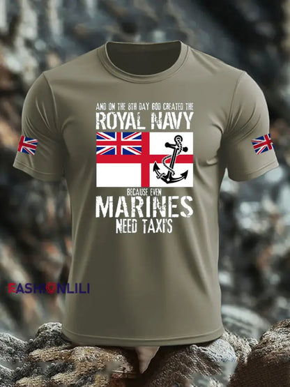Men’s Scotland United Kingdom Print imitation cotton short-sleeved T-shirt Army Green / S