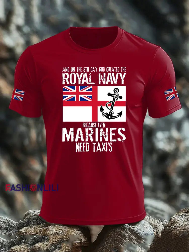Men’s Scotland United Kingdom Print imitation cotton short-sleeved T-shirt Deep Red / S