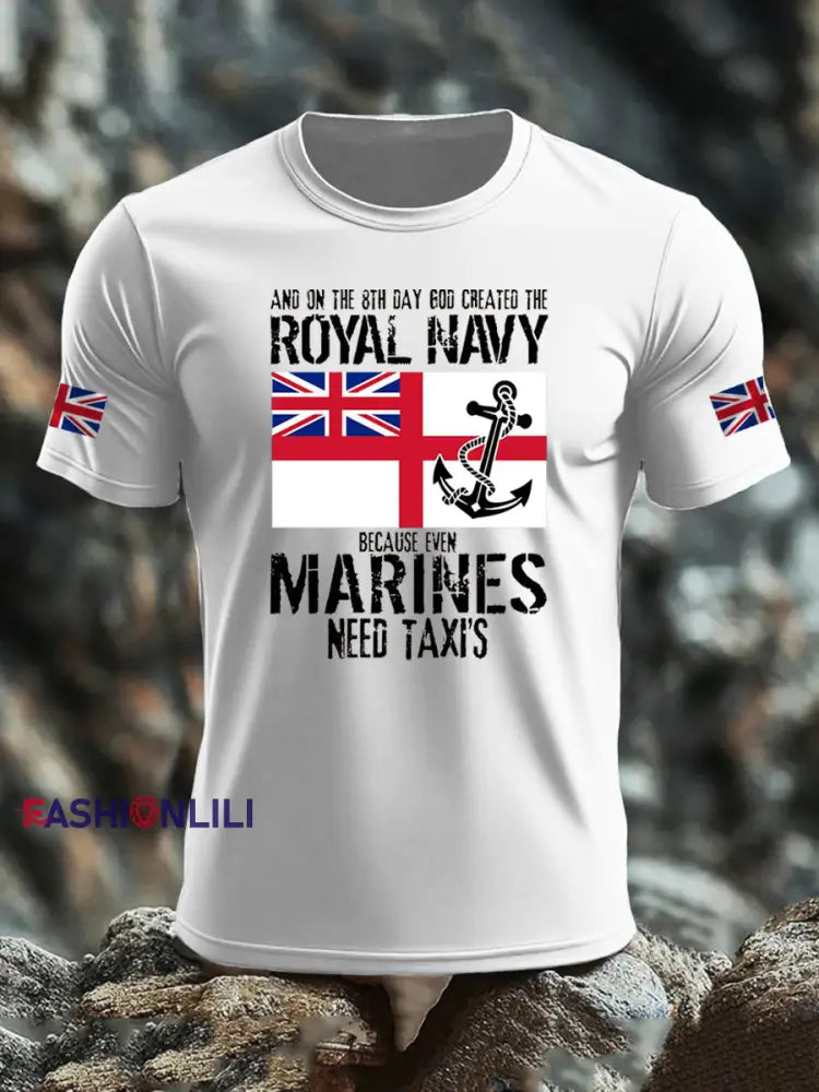 Men’s Scotland United Kingdom Print imitation cotton short-sleeved T-shirt White / S