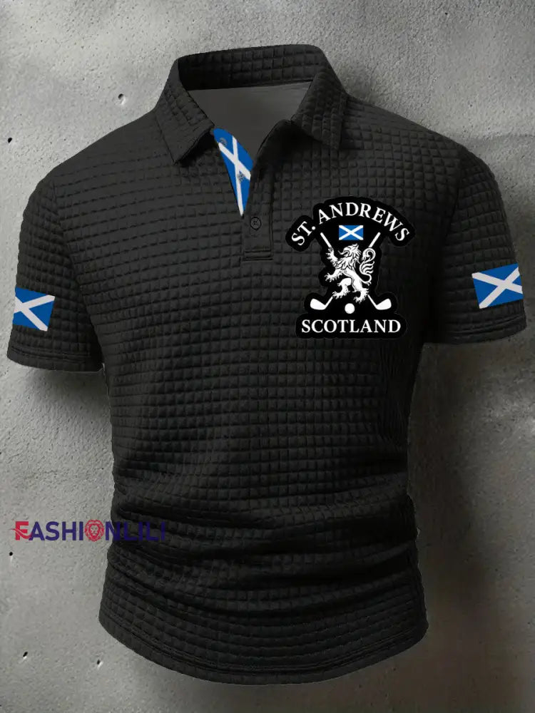 Men’s Scotland United Kingdom short sleeve shirt Black / S