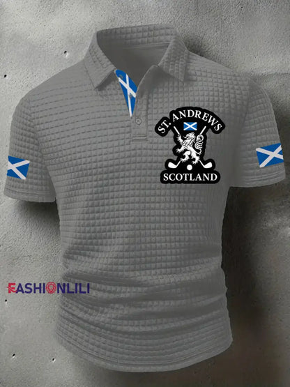 Men’s Scotland United Kingdom short sleeve shirt Light Gray / S