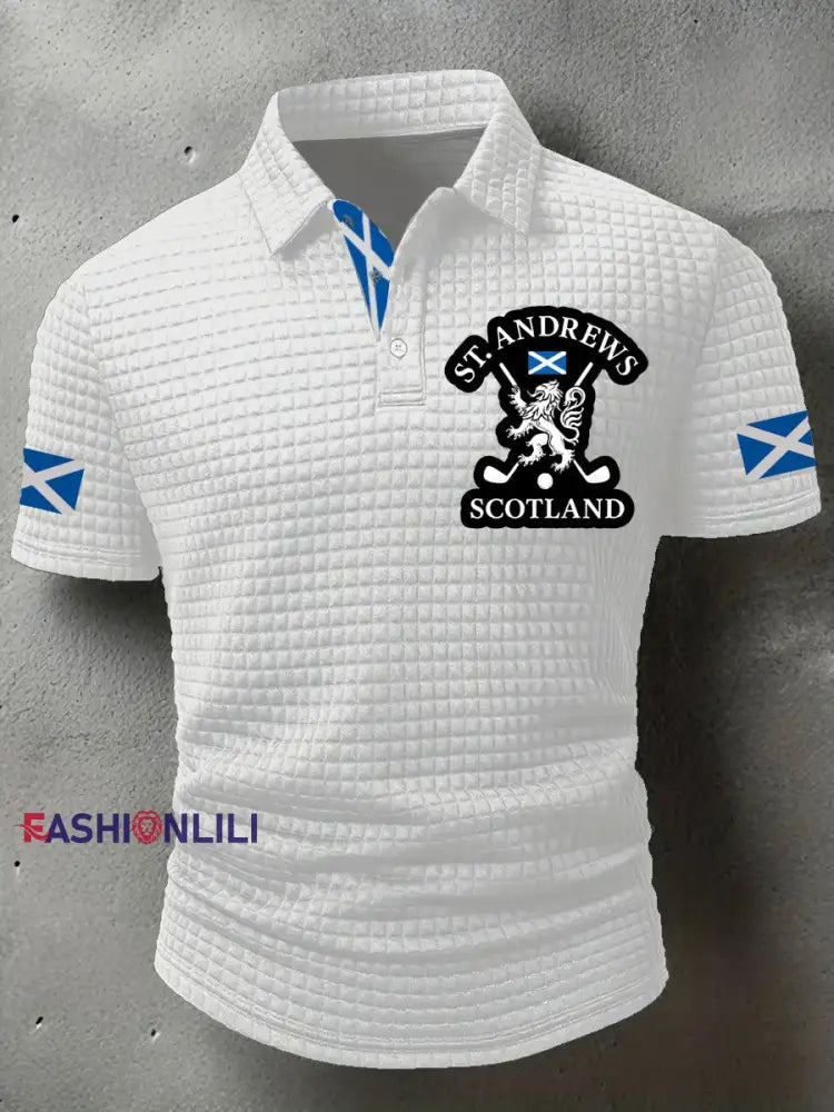 Men’s Scotland United Kingdom short sleeve shirt White / S