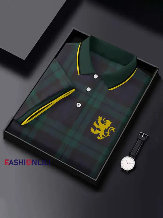 Men’s Scottish Flag Short Sleeves Top As picture / S