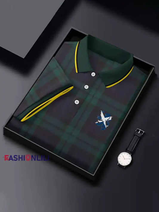 Men’s Scottish Flag Short Sleeves Top As picture / S