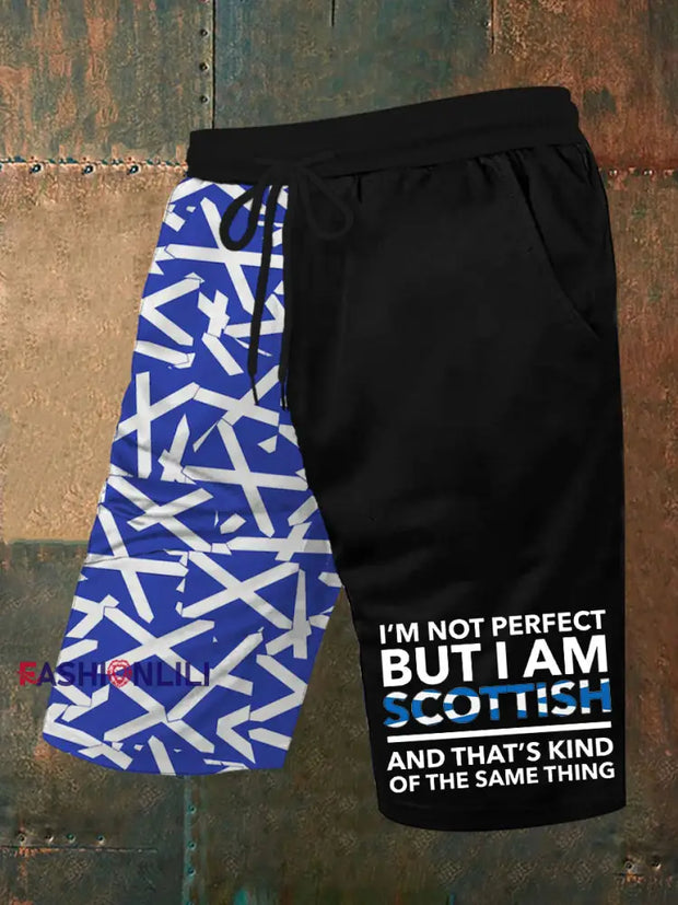 Men’s Scottish Flag Shorts Black / S