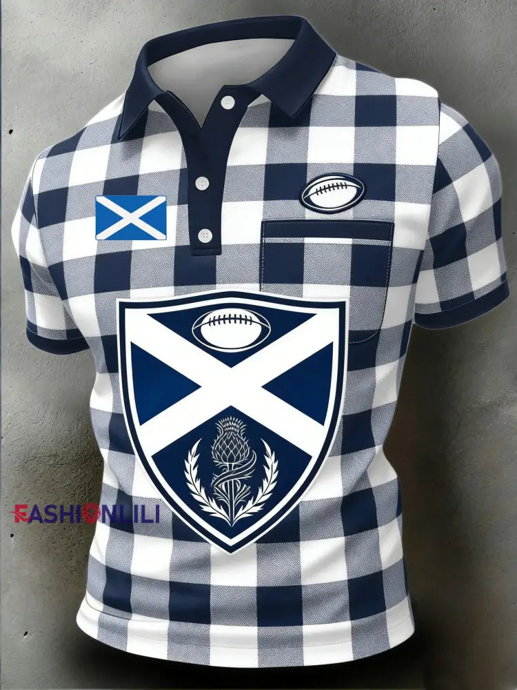 Men’s Scottish Rugby Fan Printed Sweatshirt A / S