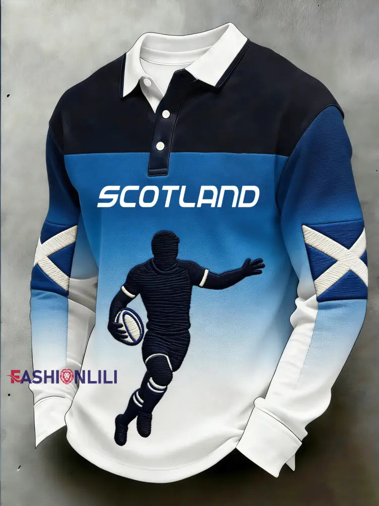 Men’s Scottish Rugby Fan Printed Sweatshirt A / S