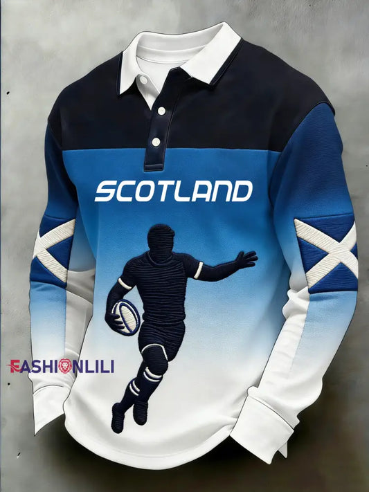 Men’s Scottish Rugby Fan Printed Sweatshirt A / S