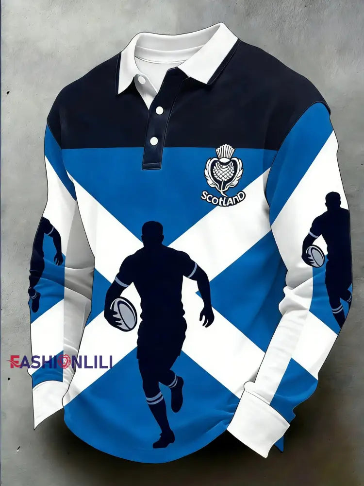 Men’s Scottish Rugby Fan Printed Sweatshirt A / S