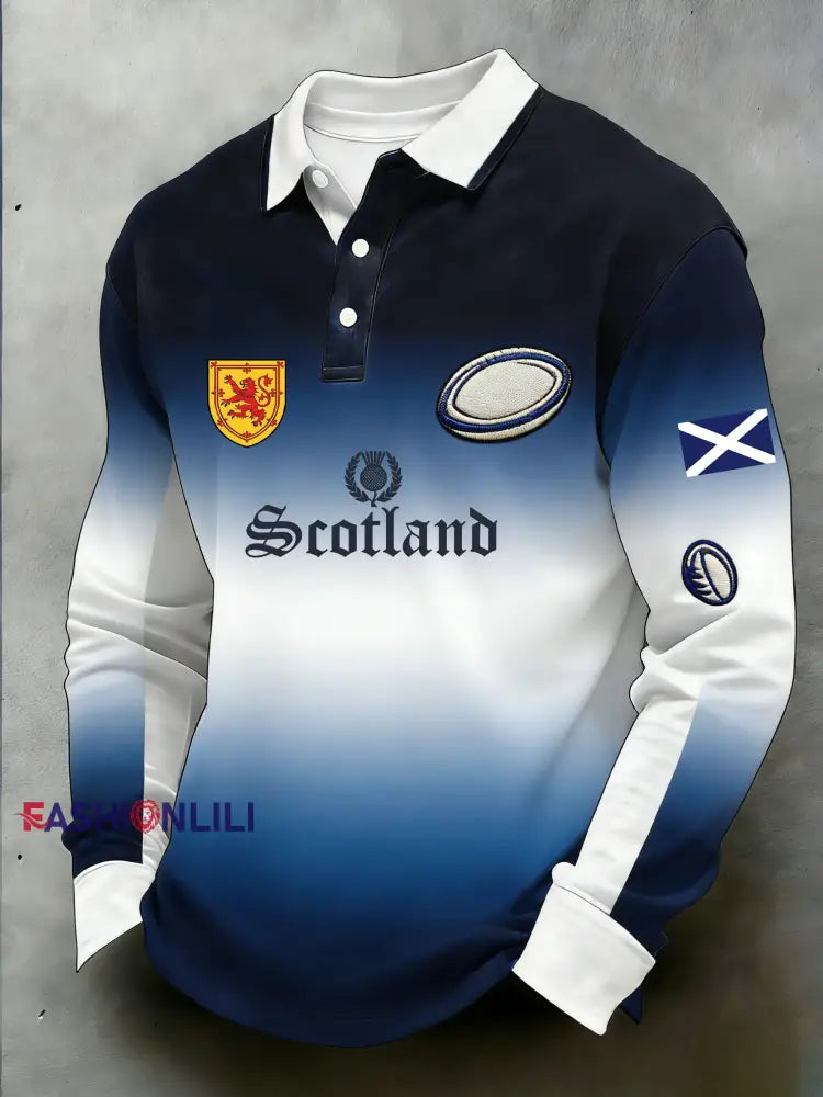 Men’s Scottish Rugby Fan Printed Sweatshirt A / S