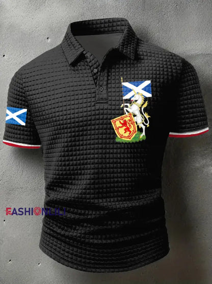 Men’s Scottish Unicorn short sleeve shirt Black / S