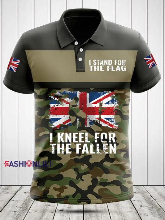 Men’s short sleeve polo shirt Army Green / S