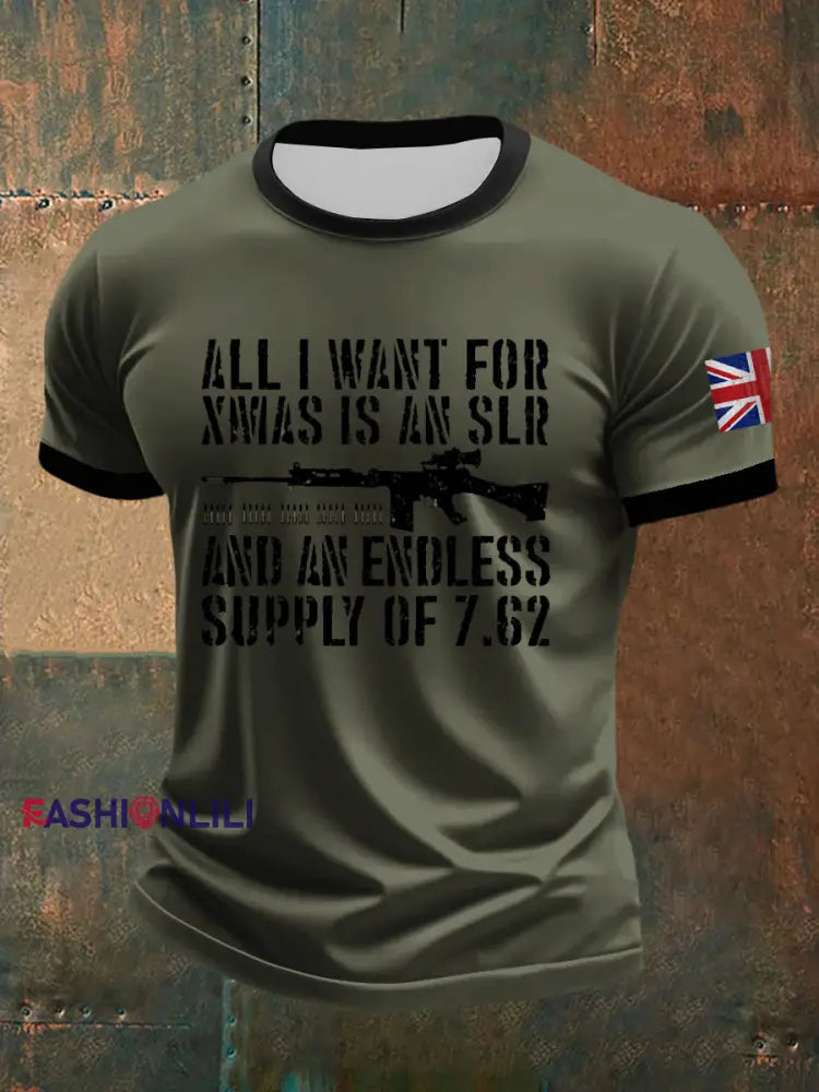 Men’s short sleeve shirt Army Green / S
