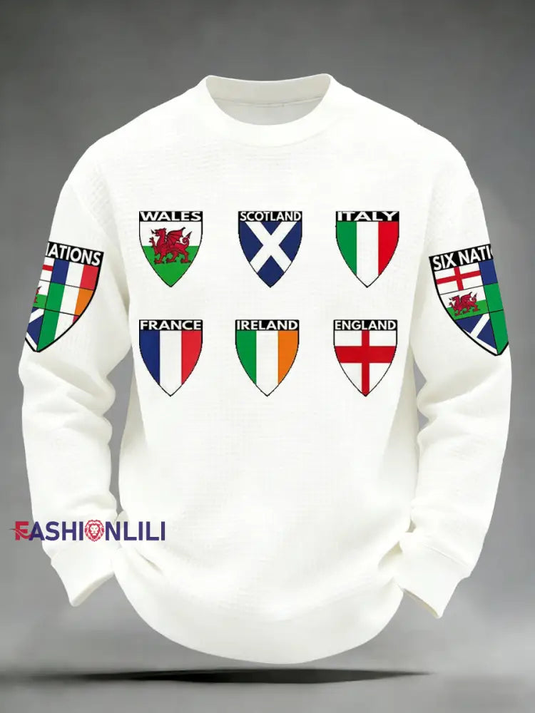 Men’s Six Nations Tournament Rugby Print Long Sleeve A / S