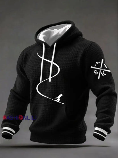 Men’s Ski Downhill Hoodies Black / S