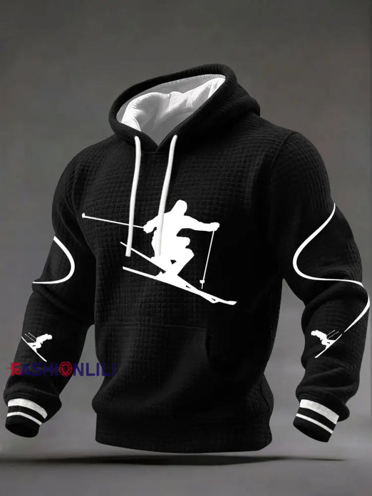 Men’s Ski Downhill Hoodies Black / S
