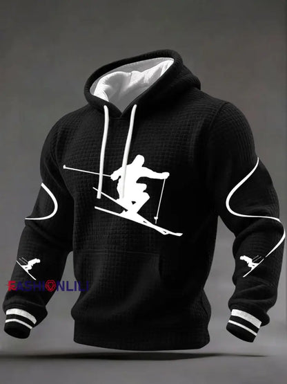 Men’s Ski Downhill Hoodies Black / S