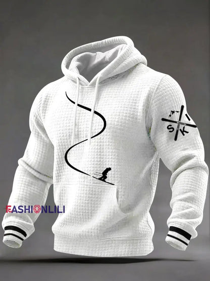 Men’s Ski Downhill Hoodies White / S