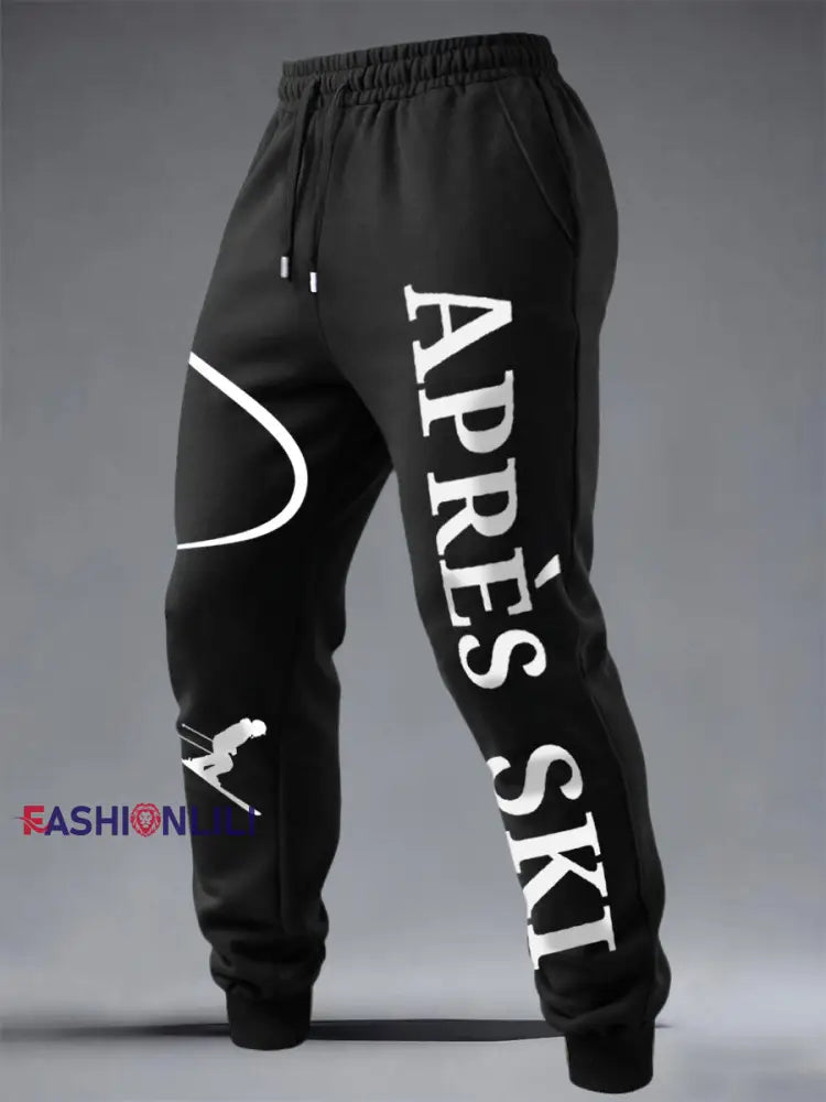 Men’s Ski Enthusiast Sports Pants Black / S