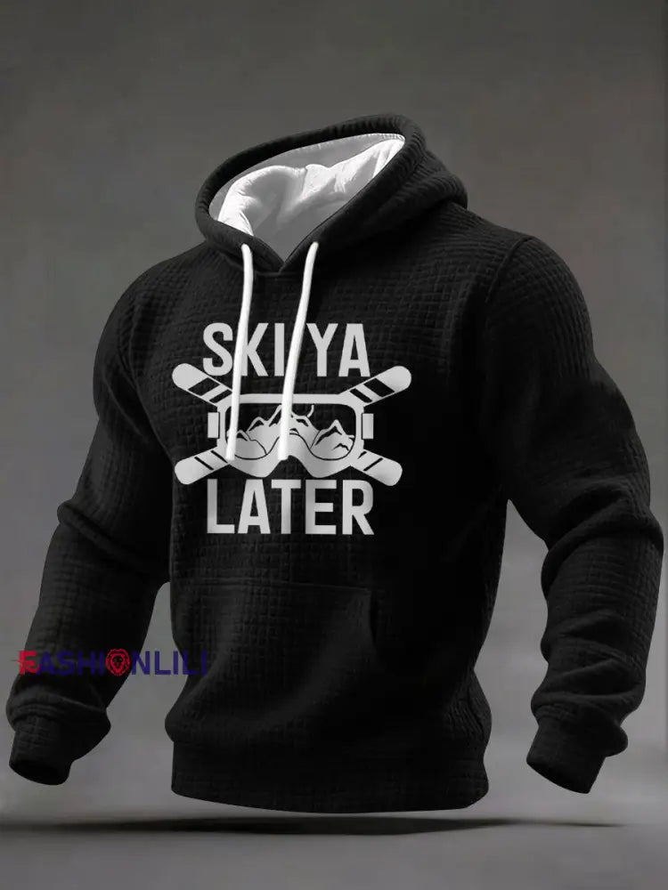 Men’s Ski Hoodie Black / S
