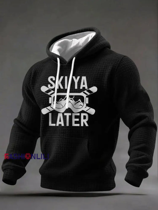 Men’s Ski Hoodie Black / S